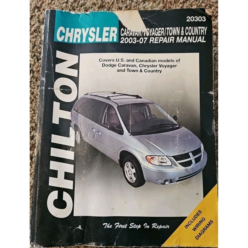 Chilton Chrysler Caravan/Voyager/Town & Country 03-06 Repair Manual 20303 ex-lib